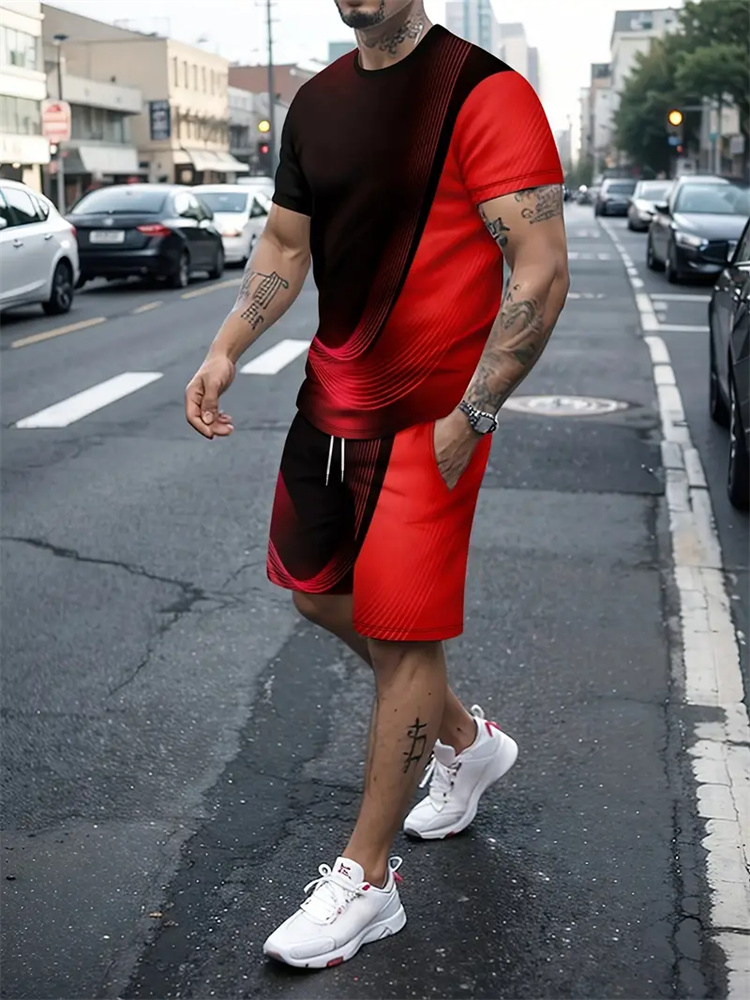 Men Women Gradient Texture T-s - Running Gear For Women 评论和价格