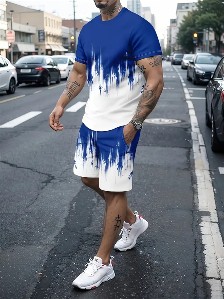 Men Women Gradient Texture T-s - Running Gear For Women 评论和价格