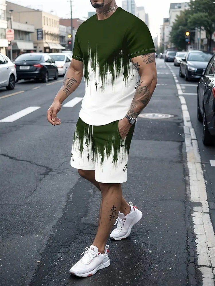 Men Women Gradient Texture T-s - Running Gear For Women 评论和价格