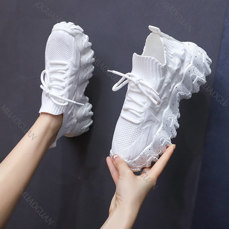Women Chunky Sneakers Breathab - Running Gear For Women 评论和价格