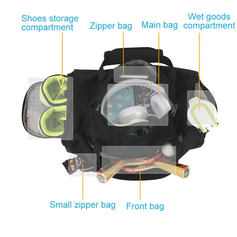 Men Gym Bag Dry Wet For Yoga W - Running Gear Bag 评论和价格