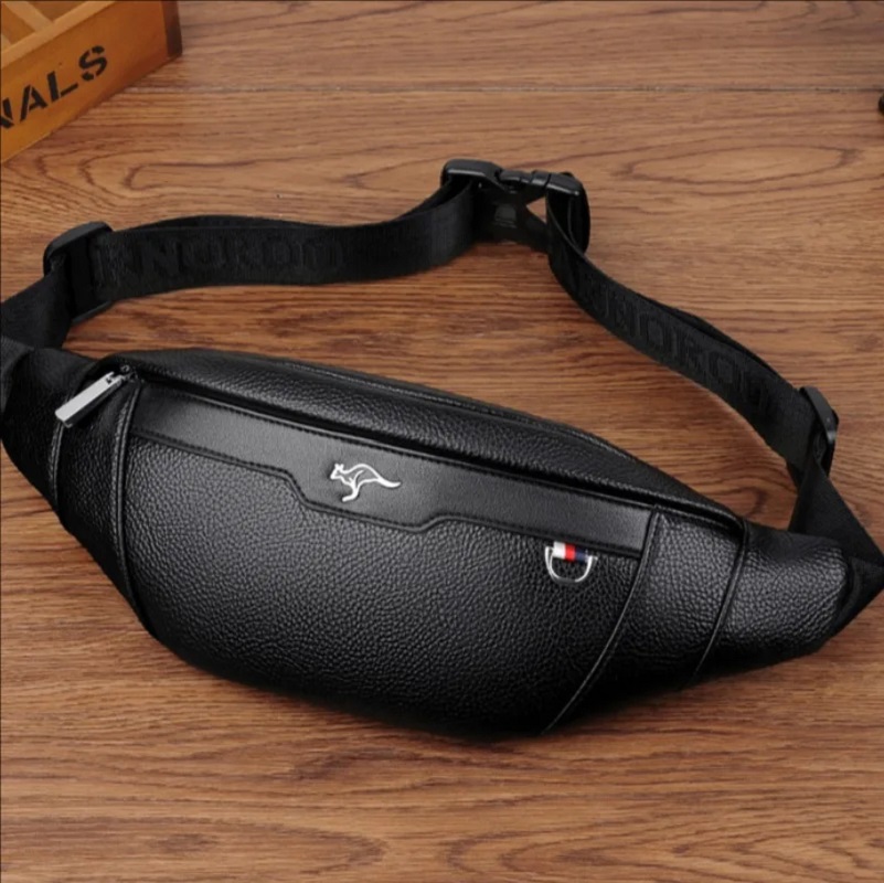 Business Leather Waist Bag Mul - Running Gear Bag 评论和价格
