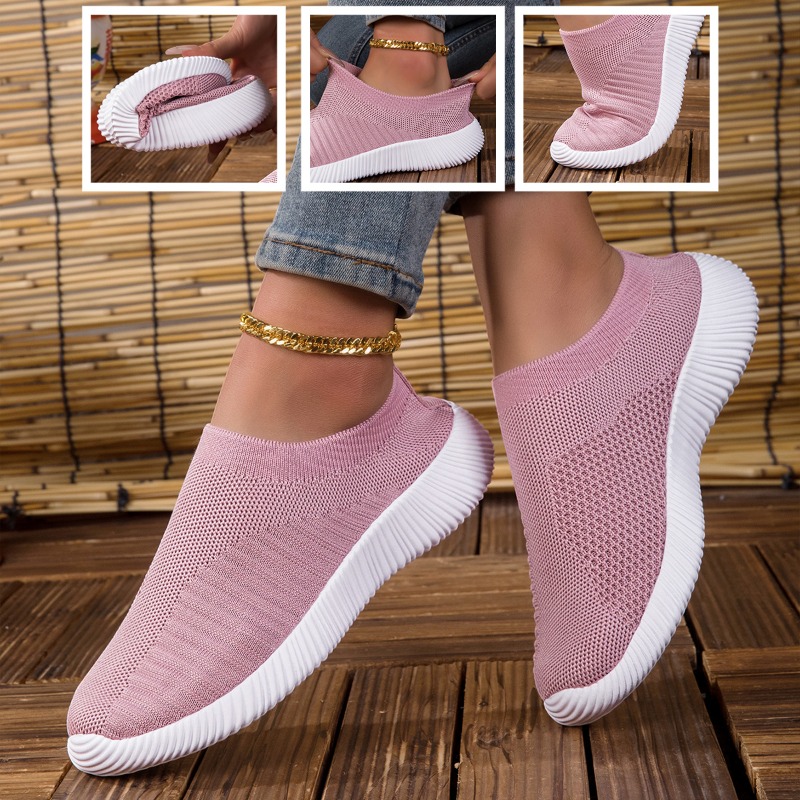 Women's Sneakers Breathable Kn - Running Gear For Women 评论和价格