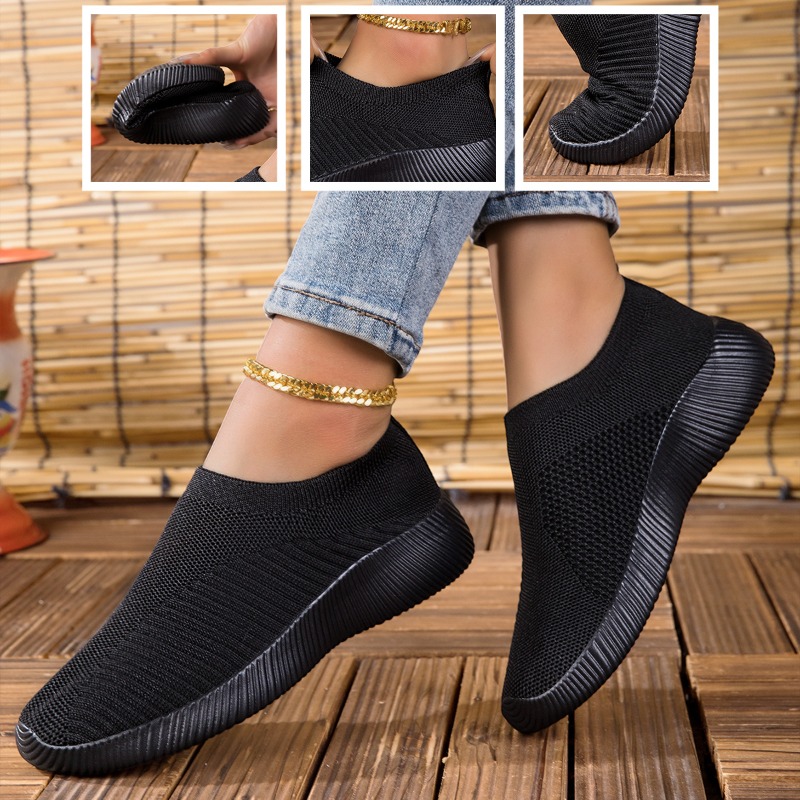 Women's Sneakers Breathable Kn - Running Gear For Women 评论和价格