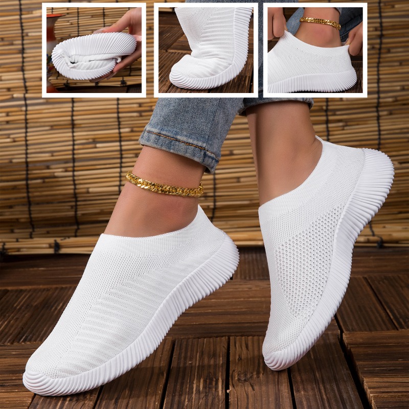 Women's Sneakers Breathable Kn - Running Gear For Women 评论和价格