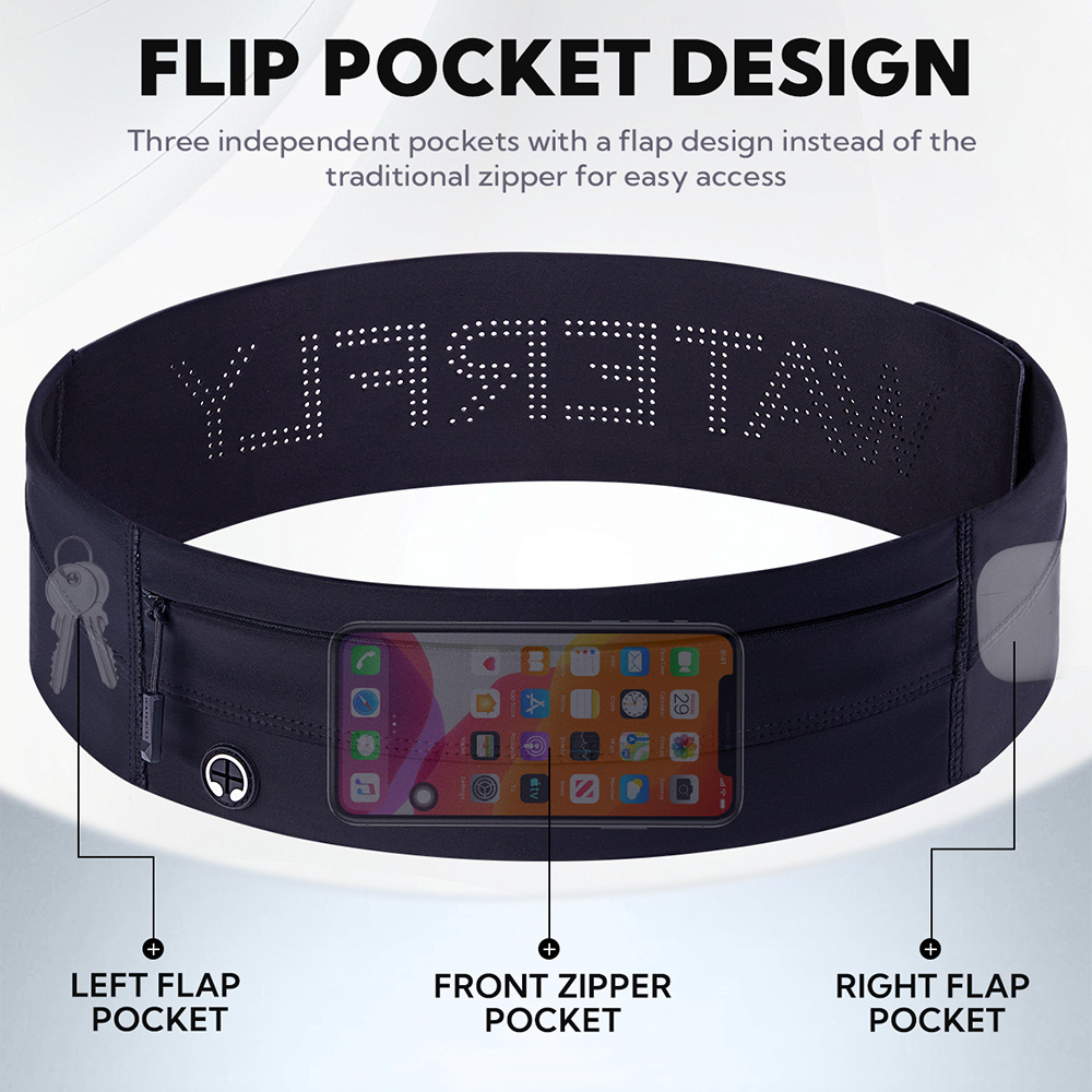 WATERFLY Running Belt Fanny Pa - Running Gear Bag 评论和价格