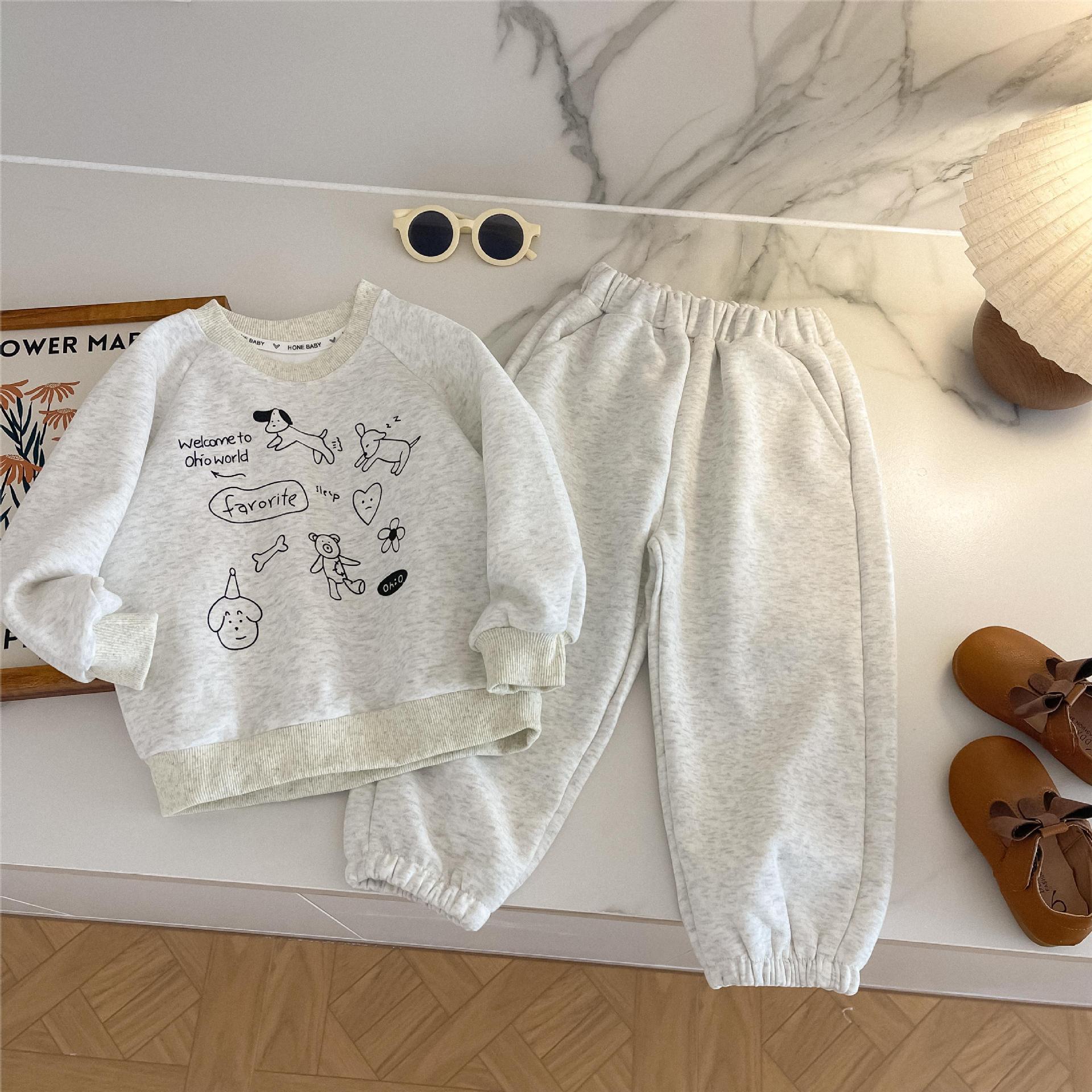 Boys Girls Casual Sets Autumn  - Running Gear For Kids 评论和价格
