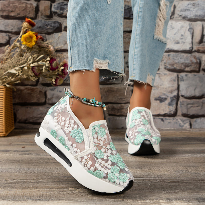 Lace Flats Platform Women Spor - Running Gear For Women 评论和价格